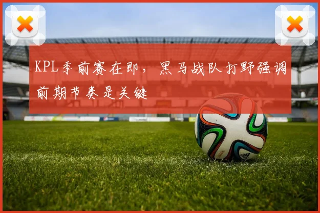 KPL季前赛在即，黑马战队打野强调前期节奏是关键